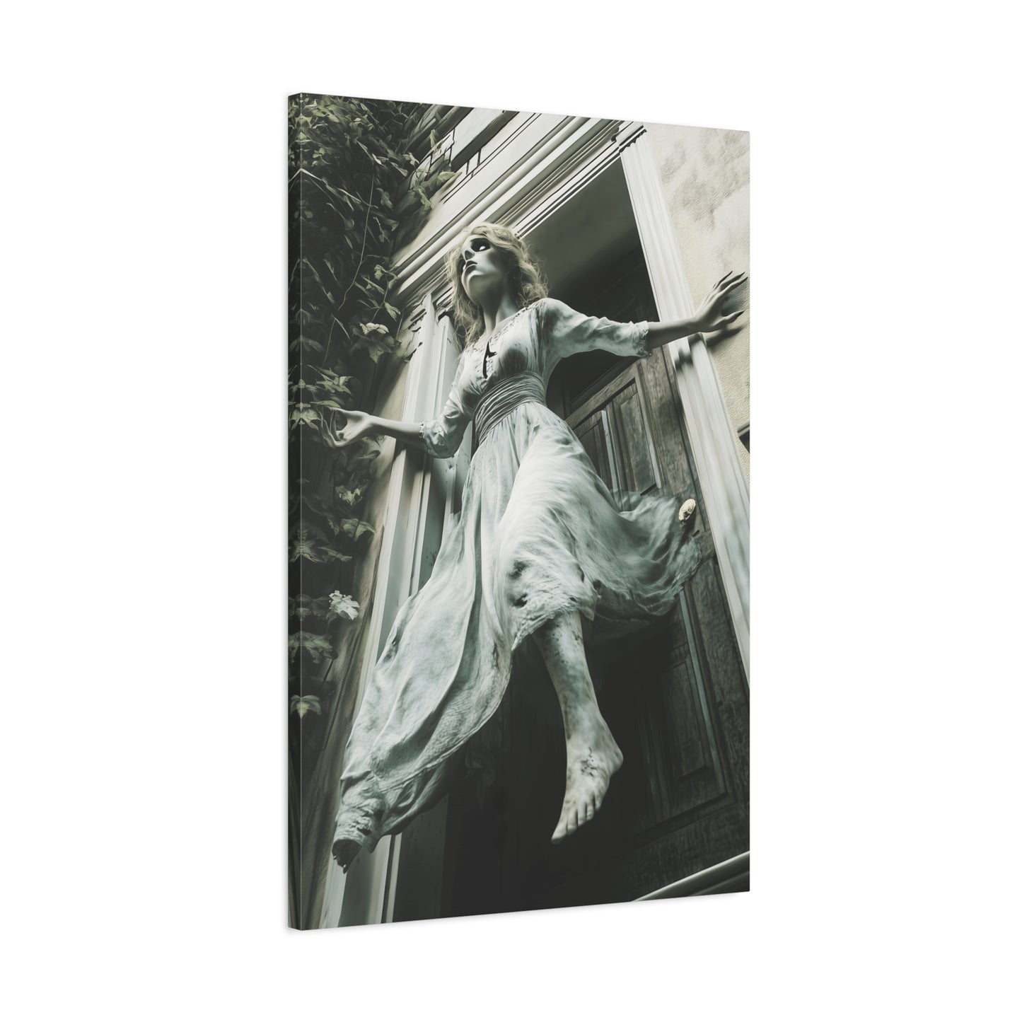 Eerie Fantasy Wall Art Canvas, Dark Atmosphere Decor, Gothic Home Decor, Haunting Art for Halloween, Unique Gift Idea