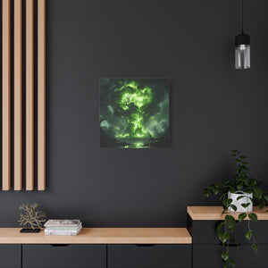 Enchanted Tree Canvas Art Print, Nature Home Decor, Forest Wall Art, Living Room Decoration, Gift for Nature Lovers, Green Wall Art