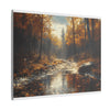 Autumn Décor, Canvas Art, AI Autumn Landscape, Nature Artwork Gift, Modern Wall Hanging, Unique Wall Art