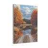 Autumn Décor, Canvas Art, AI Autumn Landscape, Nature Artwork Gift, Modern Wall Hanging, Unique Wall Art