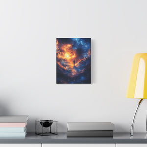 Cosmic Wall Art Canvas Print, Galaxy Decor, Celestial Home Decor, Sci-Fi Art, Unique Gift for Space Lovers