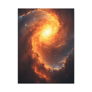 Galactic Swirl Canvas Art, Cosmic Wall Decor, Galaxy Home Decor, Celestial Art Piece, Space-themed Artwork, Gift for Astronomers