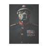 Bulldog Military Wall Art - Patriotic Dog Décor for Army, Air Force, Navy, Marines