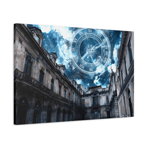 Sky Clock Matte Canvas Art | Unique Home Décor, Wall Art, Gift for Art Lovers