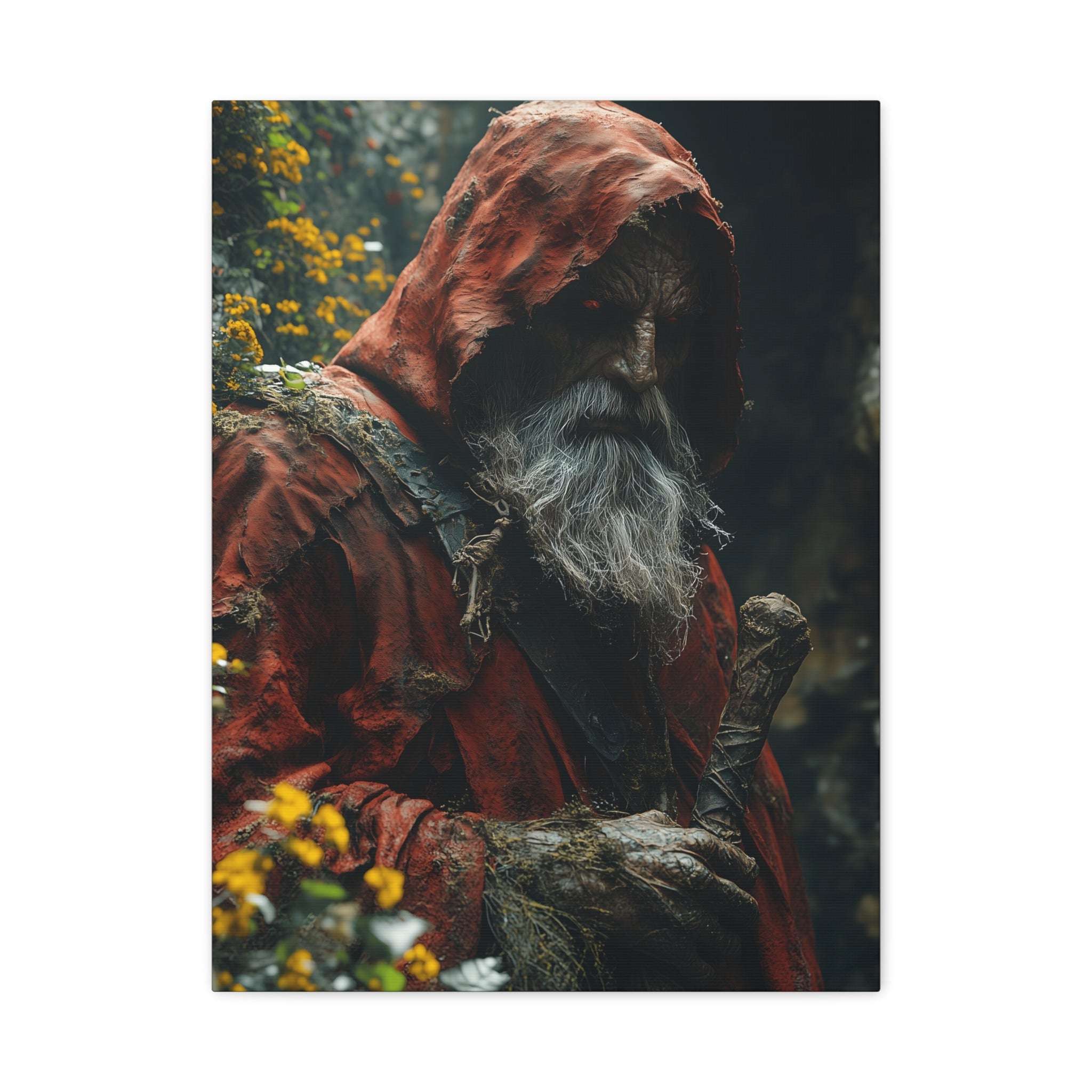 Mystical Forest Canvas Print, Wall Art, Fantasy Decor, Nature Inspired Gift, Home Wall Decor, Witchcraft Theme, Magical Atmosphere