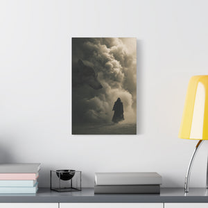 Mystical Wolf Canvas Art, Nature Lover Gift, Wall Decor, Home Aesthetic, Fantasy Art, Animal Lovers, Unique Gift Idea