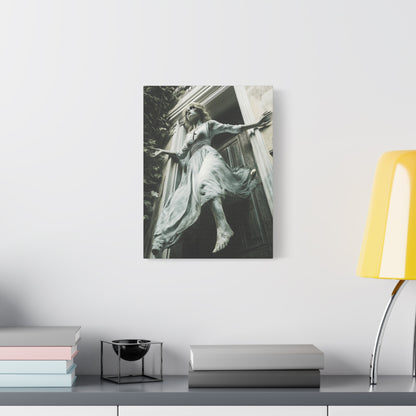 Eerie Fantasy Wall Art Canvas, Dark Atmosphere Decor, Gothic Home Decor, Haunting Art for Halloween, Unique Gift Idea