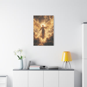 Heavenly Canvas Print, Angel Art, Inspirational Wall Decor, Spiritual Gift, Home Decor, Uplifting Artwork