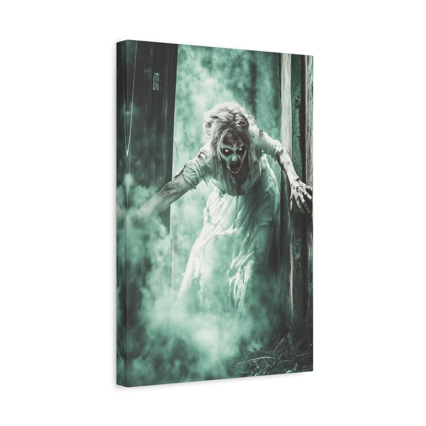 Haunting Matte Canvas Print, Wall Art for Halloween, Scary Decor, Spooky Home Decoration, Horror Lovers Gift, Creepy Artwork