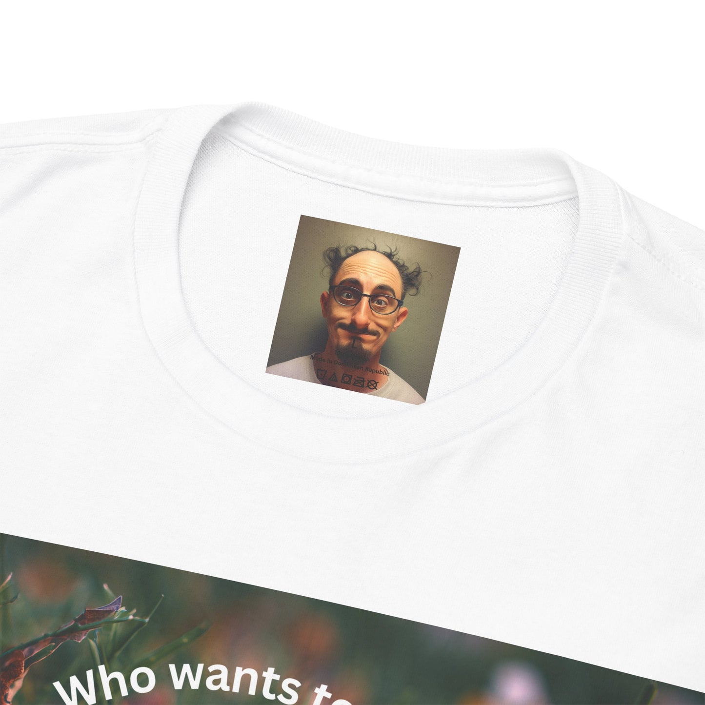 Playful Unisex Heavy Cotton Tee featuring humorous hacky sack graphic, perfect for casual wear.