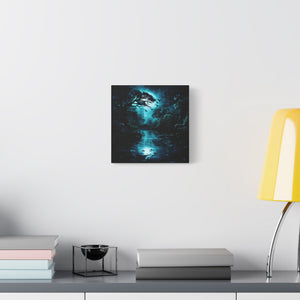 Nature-Inspired Stretched Canvas Art for Home Decor, Serenity Wall Art, Blue Forest Landscape, Perfect Gift for Nature Lovers, [...]