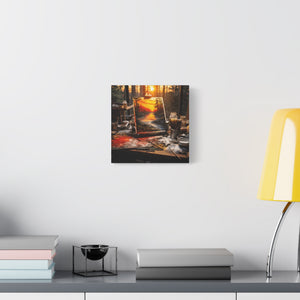 Sunset Landscape Canvas Art, Nature Decor, Home Wall Art, Gift for Art Lovers, Gallery Wrap, Modern Artwork