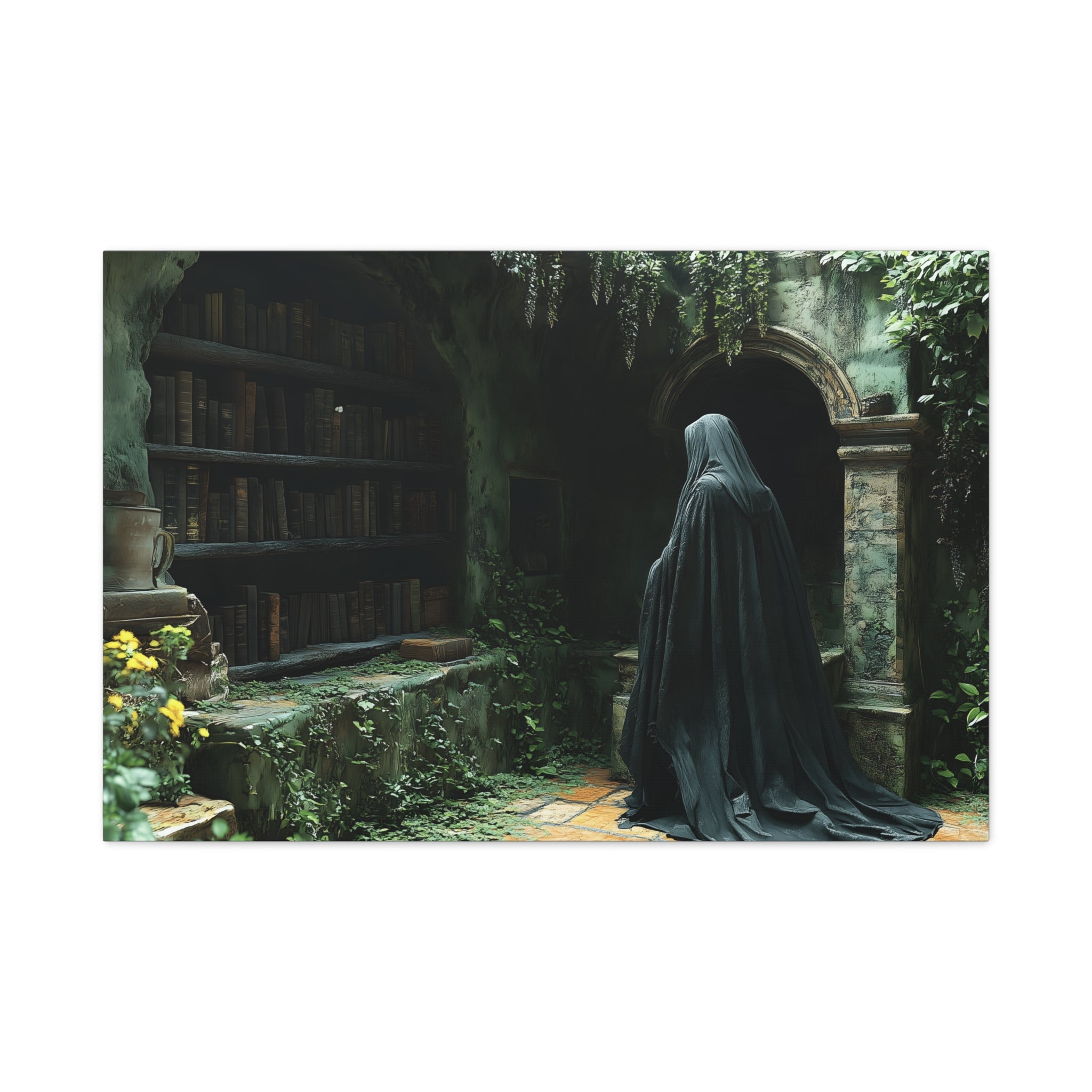 Mystical Canvas Wall Art, Enchanted Decor for Home, Dark Aesthetic Artwork, Gothic Wall Hanging, Unique Gift Idea