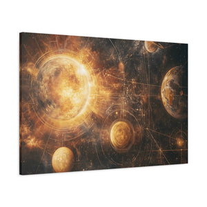 Celestial Canvas Wall Art, Cosmic Decor, Space Lover Gift, Galaxy Artwork, Home Decoration