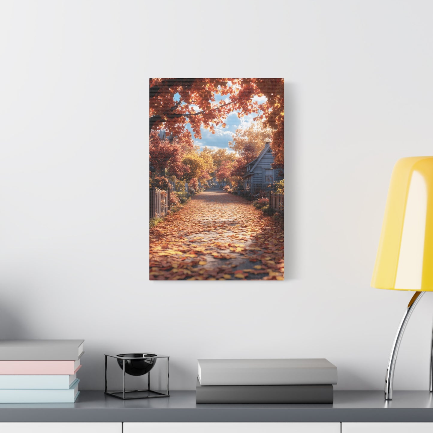 Autumn Landscape Canvas Wall Art Print, Fall Decor, Home Decoration, Nature Artwork, Seasonal Gift, Cozy Vibes, Rustic Wall Decor