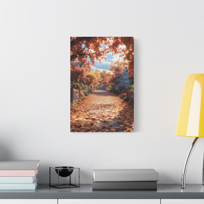 Autumn Landscape Canvas Wall Art Print, Fall Decor, Home Decoration, Nature Artwork, Seasonal Gift, Cozy Vibes, Rustic Wall Decor