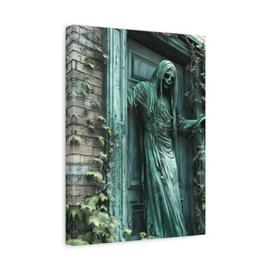 Creepy Gothic Canvas Art, Spooky Decor for Halloween, Wall Art, Unique Gift for Goth Lovers, Eerie Home Decoration