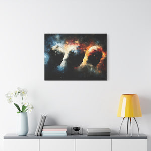 Cosmic Art Canvas, Space Home Decor, Astral Wall Art, Galaxy Prints, Modern Office Decor, Gift for Space Lovers, Unique Artwork