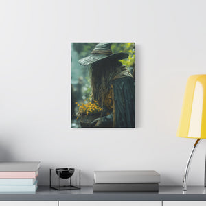Mystical Canvas Art Print, Wall Decor, Nature Lover Gift, Autumn Decor, Wizard Painting, Fantasy Artwork