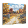 Autumn Décor, Canvas Art, AI Autumn Landscape, Nature Artwork Gift, Modern Wall Hanging, Unique Wall Art