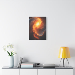 Galactic Swirl Canvas Art, Cosmic Wall Decor, Galaxy Home Decor, Celestial Art Piece, Space-themed Artwork, Gift for Astronomers