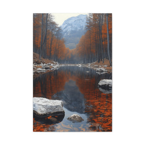 Autumn Landscape Canvas Print | Stretched Wall Art, Home Décor, Nature Artwork, Gift Idea