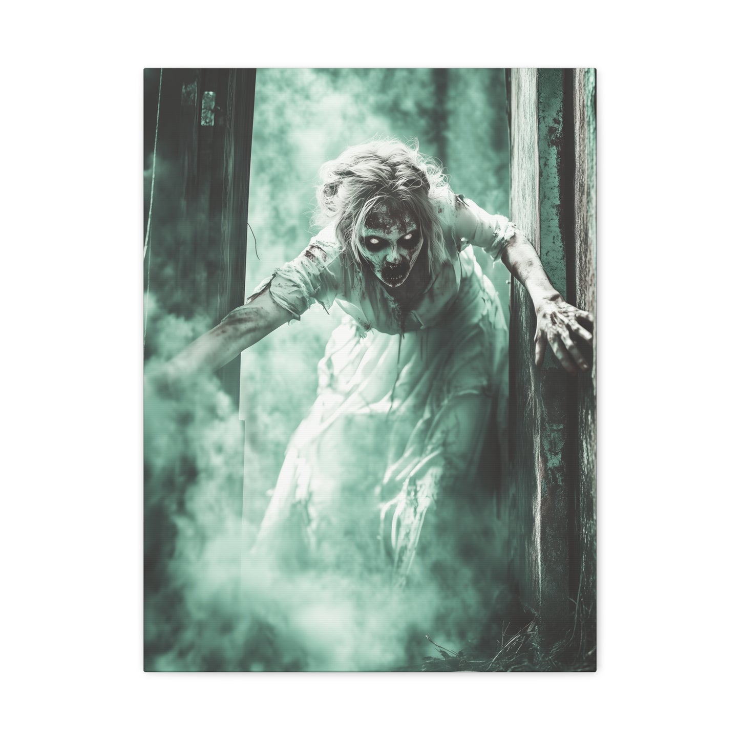 Haunting Matte Canvas Print, Wall Art for Halloween, Scary Decor, Spooky Home Decoration, Horror Lovers Gift, Creepy Artwork
