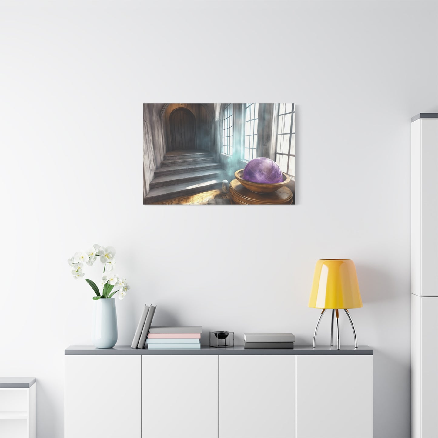 Mystical Canvas Wall Art, Fantasy Decor, Home Aesthetic, Gift for Wizards, Witch Decor, Halloween Art, Magical Atmosphere