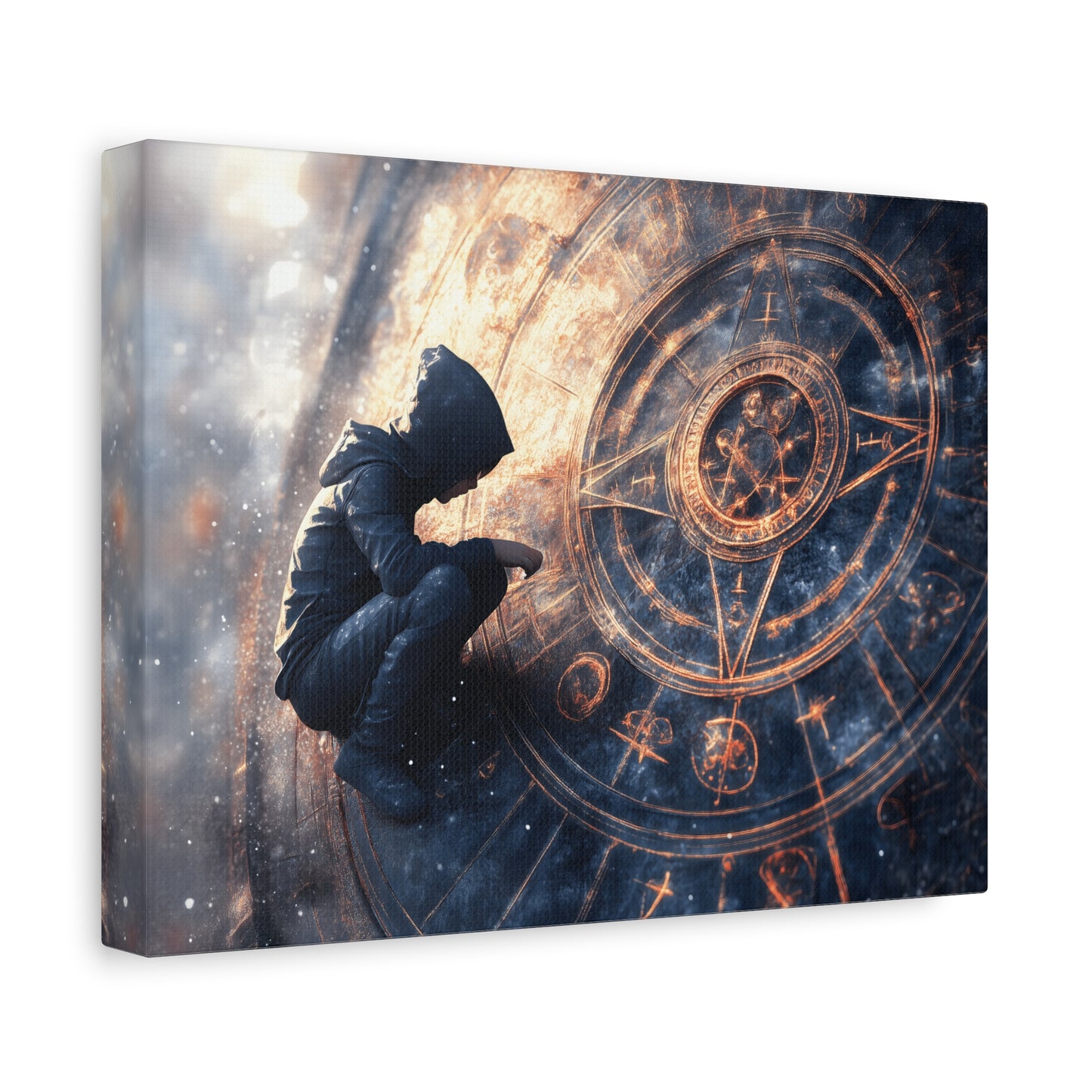 Canvas Print Astrology Clock