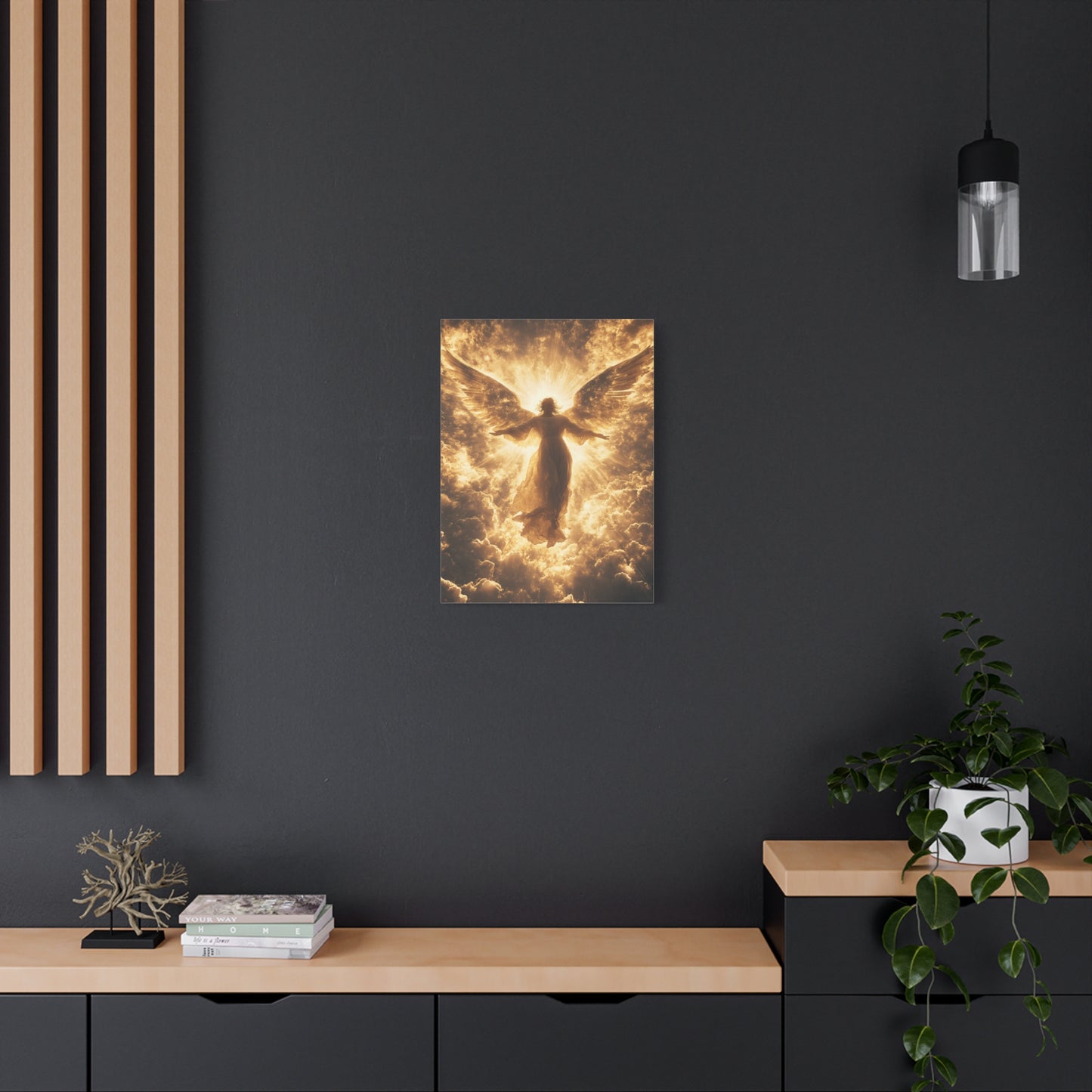Heavenly Angel Canvas Print, Spiritual Wall Art, Home Decor, Gift for Faith, Inspirational Artwork, Angelic Guardian Decor