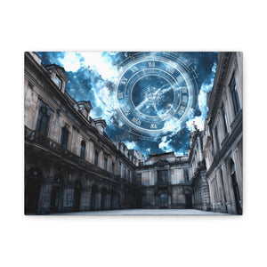 Sky Clock Matte Canvas Art | Unique Home Décor, Wall Art, Gift for Art Lovers