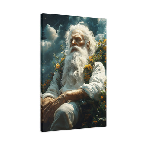 Serene Canvas Art Print, Wall Decor, Meditation, Bohemian Home, Peaceful Atmosphere, Spiritual Awakening, Gift Idea