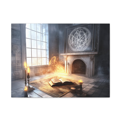 Mystical Canvas Art Print, Wall Decor for Fantasy Lovers, Enchanted Home Decor, Gifts for Book Lovers, Surreal Atmosphere Artwork