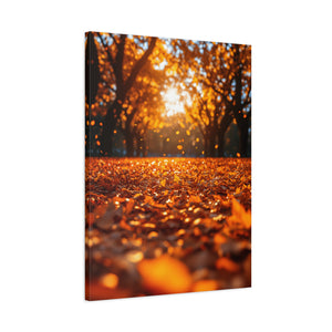 Autumn Landscape Canvas Print, Fall Decor, Cozy Room Art, Home Wall Decor, Gift for Nature Lovers, Thanksgiving Decoration