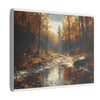 Autumn Décor, Canvas Art, AI Autumn Landscape, Nature Artwork Gift, Modern Wall Hanging, Unique Wall Art