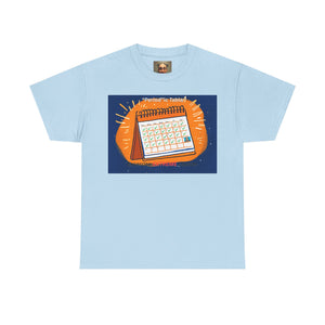 Periodic Table Calendar Tee — Humorous Science Pun T-Shirt