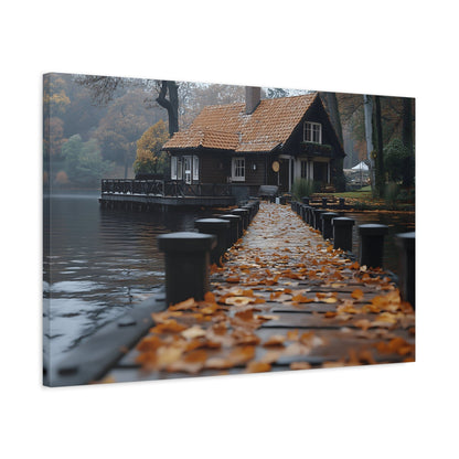 Autumn Landscape Canvas Print, Cozy Home Wall Art, Fall Decor, Nature Photography, Gift for Homeowners, Seasonal Decor