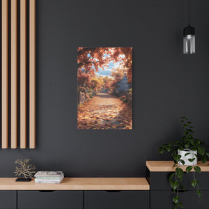 Autumn Landscape Canvas Wall Art Print, Fall Decor, Home Decoration, Nature Artwork, Seasonal Gift, Cozy Vibes, Rustic Wall Decor