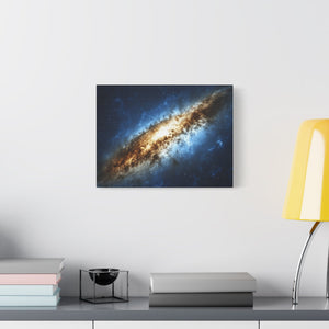 Galactic Canvas Art Print, Space Decor, Nebula Wall Art, Home Office Decor, Astronomical Gift