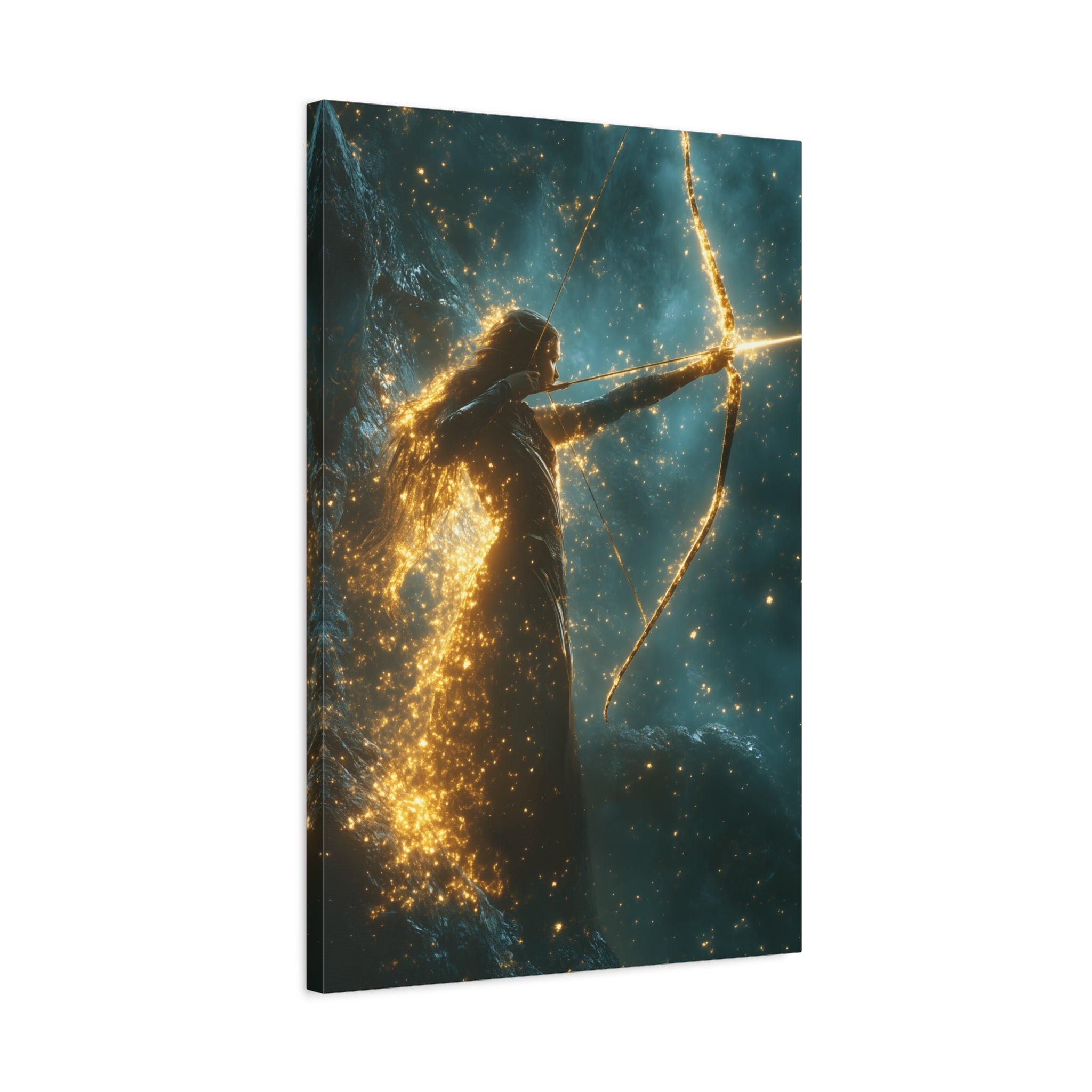 Celestial Archer Canvas Art Print, Dreamy Home Decor for Art Lovers, Gift for Her, Modern Wall Art, Bohemian Room Decor