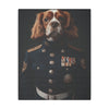 Cavalier King Charles Spaniel Military Wall Art - Patriotic Dog Décor for Army, Air Force, Navy, Marines