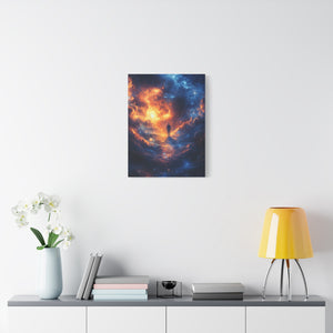 Cosmic Wall Art Canvas Print, Galaxy Decor, Celestial Home Decor, Sci-Fi Art, Unique Gift for Space Lovers