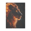 Canvas Art, Leo Astrological Sign, Stretched Canvas Print, AI Art, Matte Finish, Home Décor Wall Art