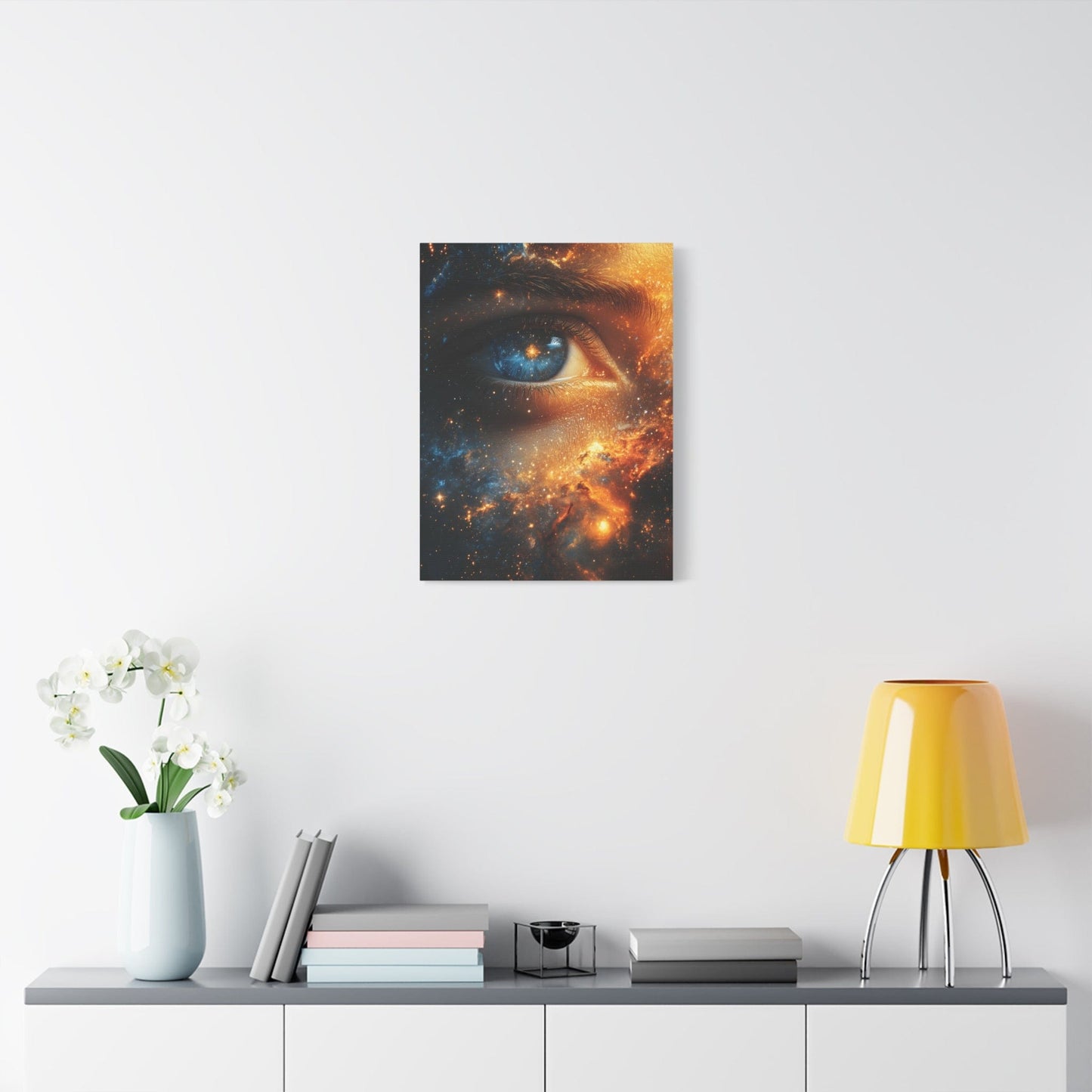 Cosmic Eye Wall Art Canvas, Mystical Home Decor, Celestial Art, Space Lover's Gift, Unique Wall Decor