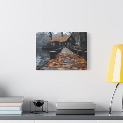 Autumn Landscape Canvas Print, Cozy Home Wall Art, Fall Decor, Nature Photography, Gift for Homeowners, Seasonal Decor