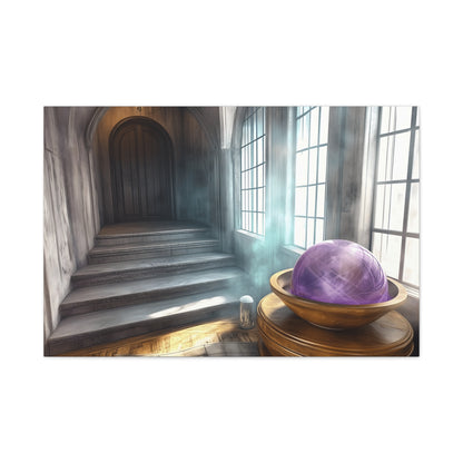 Mystical Canvas Wall Art, Fantasy Decor, Home Aesthetic, Gift for Wizards, Witch Decor, Halloween Art, Magical Atmosphere
