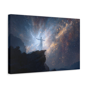 Cosmic Canvas Wall Art, Inspirational Decor, Galaxy Artwork, Home Decor, Celestial Wall Print, Meditation Art, Gift Idea