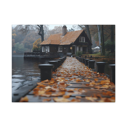 Autumn Landscape Canvas Print, Cozy Home Wall Art, Fall Decor, Nature Photography, Gift for Homeowners, Seasonal Decor