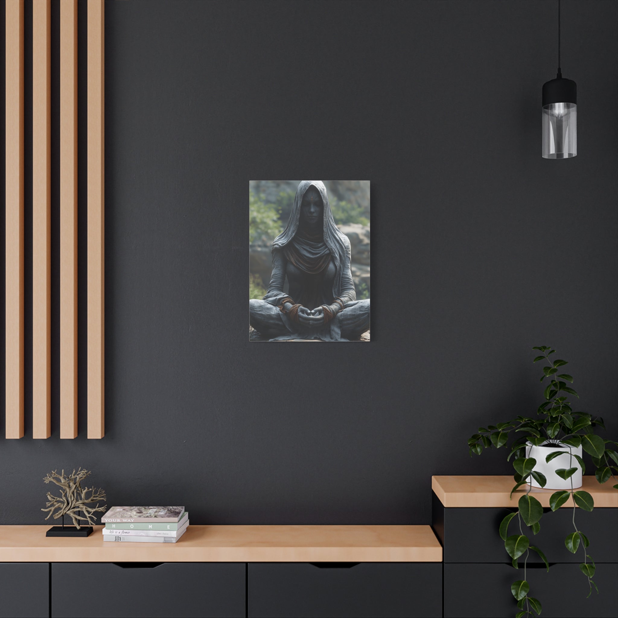 Meditation Wall Art, Zen Decor for Mindfulness, Spiritual Canvas Print, Spiritual Gift, Calm Room Decor, Artwork for Yoga Enthusiasts