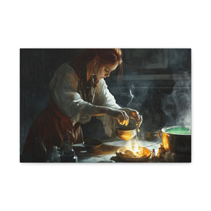 Magical Kitchen Canvas Wall Art, Fantasy Home Decor, Spellbinding Artwork, Witchy Gift, Kitchen Wall Decor, Cozy Vibes